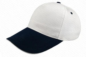 Bereket Sandwich Cap – White / Navy Blue
