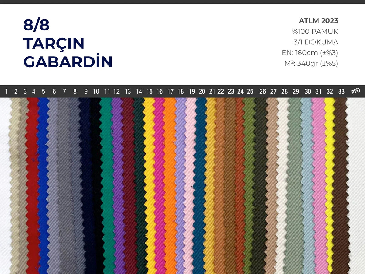 8/8 Cinnamon Gabardine