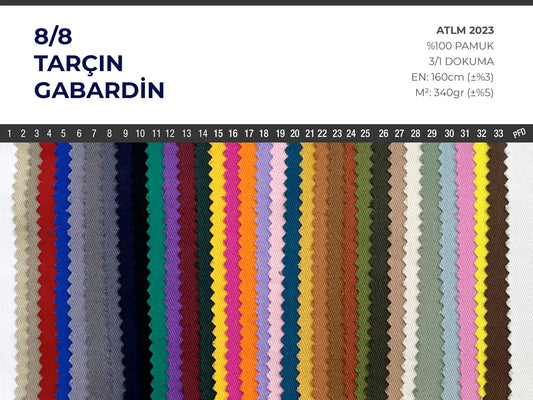 8/8 Cinnamon Gabardine
