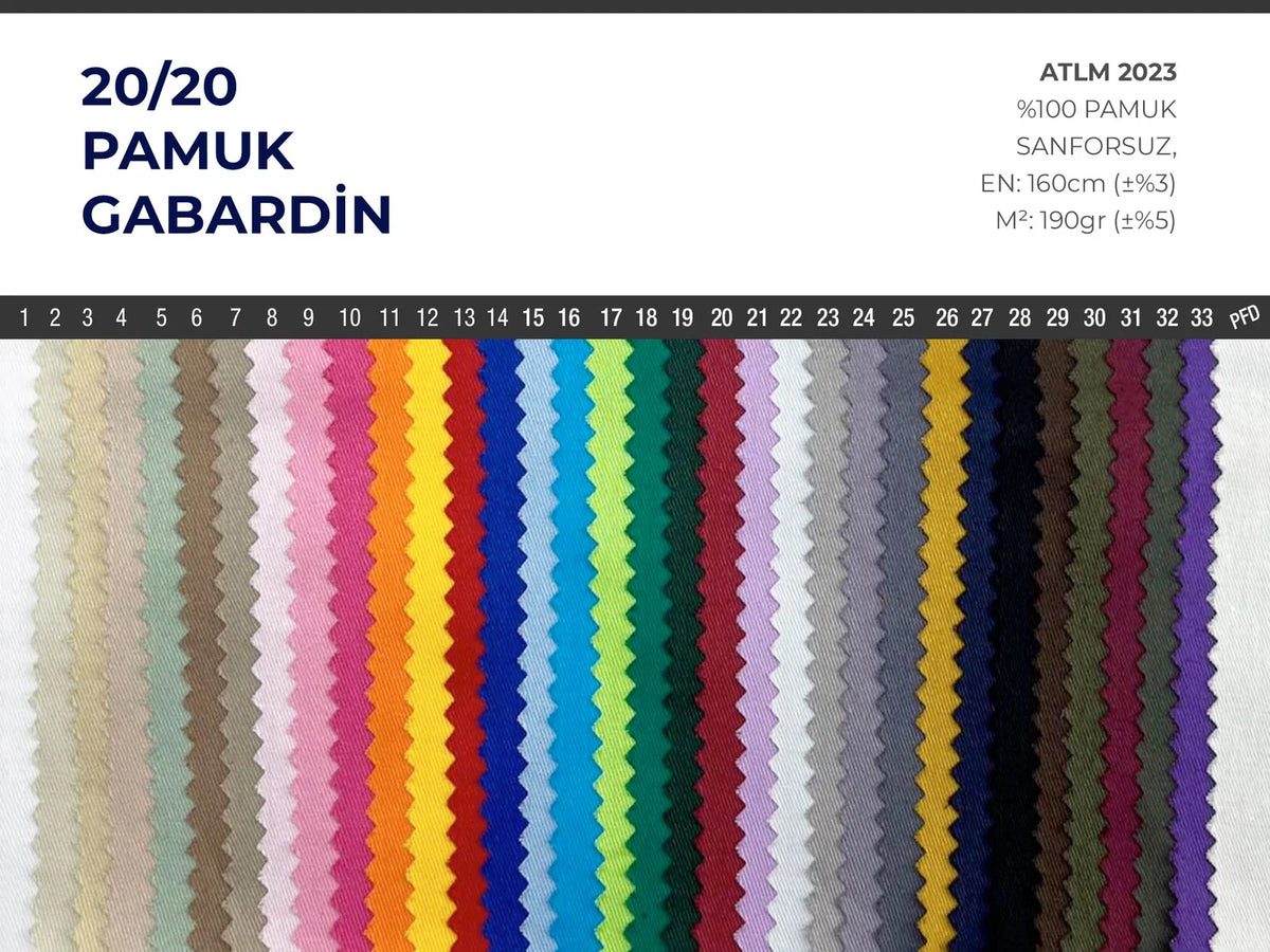 20/20 Cotton Gabardine