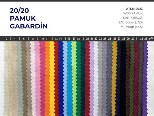 20/20 Cotton Gabardine