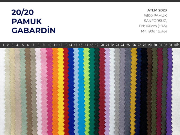 20/20 Cotton Gabardine