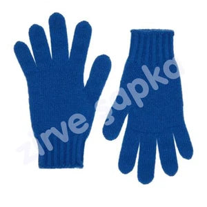 Blue Knit Gloves