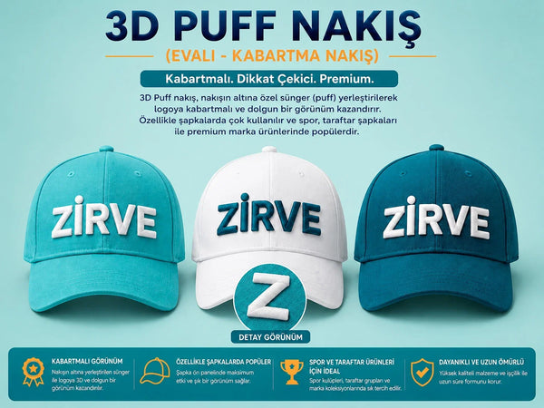 3D Puff Embroidery