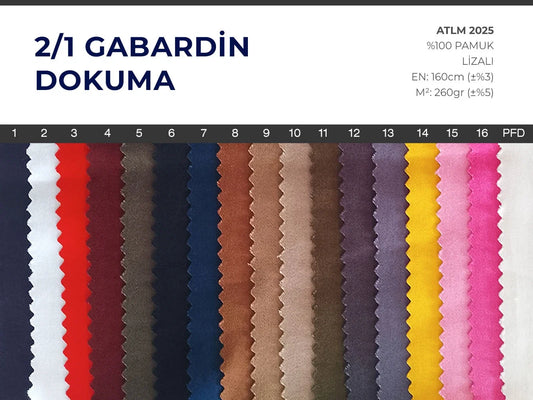 2/1 Gabardin Weaving