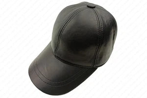 Leather Caps - Black - Deri1006
